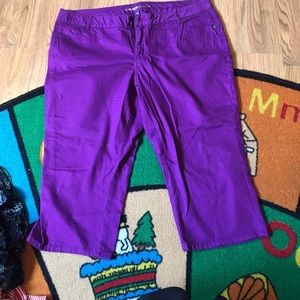 Purple capris